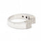Bague 55 Bague pavée carrée en or blanc 18 ct et diamants 58 Facettes D360525FJ
