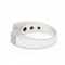 Bague 55 Bague pavée carrée en or blanc 18 ct et diamants 58 Facettes D360525FJ