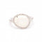 Bague 54 MIMI MILANO MIMI LUNA - Bague en or blanc 18 carats, diamants et pierre de lune 58 Facettes D361615UZ