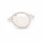 Bague 54 MIMI MILANO MIMI LUNA - Bague en or blanc 18 carats, diamants et pierre de lune 58 Facettes D361615UZ