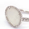 Bague 54 MIMI MILANO MIMI LUNA - Bague en or blanc 18 carats, diamants et pierre de lune 58 Facettes D361615UZ