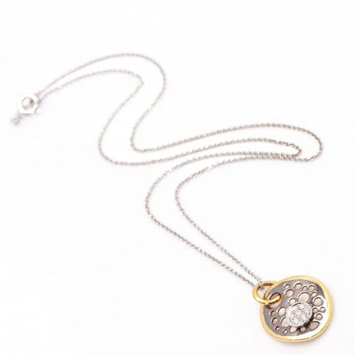 Collier Satelit - Collier en or bicolore 18 carats et diamants 58 Facettes D361623UZ