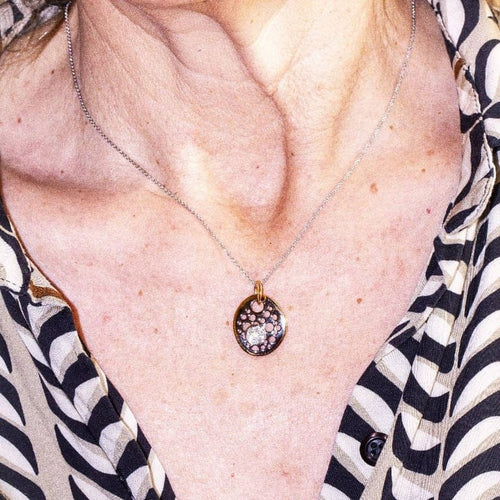 Collier Satelit - Collier en or bicolore 18 carats et diamants 58 Facettes D361623UZ