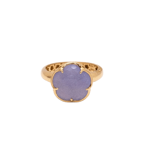 Bague 53 Pasquale Bruni Bon Ton - Bague en or rose 18 carats et calcédoine bleue 58 Facettes D361620UZ