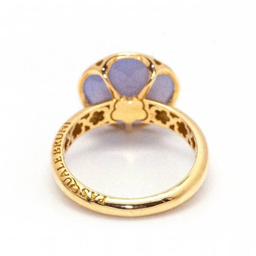 Bague 53 Pasquale Bruni Bon Ton - Bague en or rose 18 carats et calcédoine bleue 58 Facettes D361620UZ