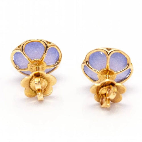 Boucles d'oreilles Pasquale Bruni Bon Ton - Boucles d’oreilles en or rose 18 carats et calcédoines 58 Facettes D361628UZ