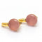 Boucles d'oreilles RIKIO - Boucles d’oreilles en or jaune 18 carats et quartz rose 58 Facettes D361624UZ