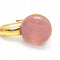 Boucles d'oreilles RIKIO - Boucles d’oreilles en or jaune 18 carats et quartz rose 58 Facettes D361624UZ