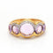 Bague 55 Bague en or rose 18 carats avec améthyste et diamants 58 Facettes D361639UZ