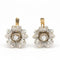 Boucles d'oreilles Boucles d'oreilles fleurs bicolores en or 18 carats et diamants 58 Facettes D362768RR