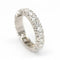 Bague 53.5 Alliance - Bague en or blanc 18 carats et diamants 58 Facettes D362766RR