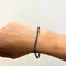 Bracelet Bracelet rivière en or blanc 18 ct et diamants bleus et blancs 58 Facettes D363133CG