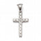 Pendentif Pendentif croix en or blanc 18 carats et diamants 58 Facettes D363254CG