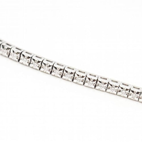 Bracelet Bracelet rivière en or blanc 18 carats et diamants 58 Facettes D363128CG