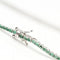 Bracelet Bracelet rivière en or blanc 18 carats et émeraudes 58 Facettes D363126CG