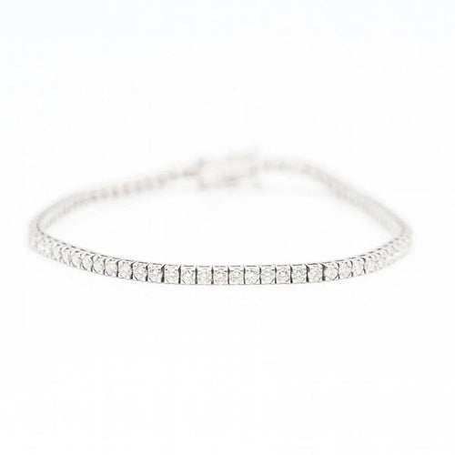 Bracelet Bracelet Rivière en or blanc 18 carats et diamants 58 Facettes D363130CG