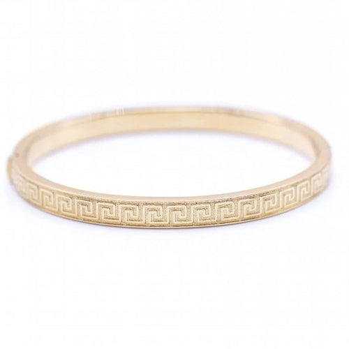 Bracelet Bracelet rigide style grec en or jaune 18 ct 58 Facettes N102889LF
