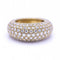 Bague 56 Bague pavée de diamants en or jaune 18 ct 58 Facettes N102875LF