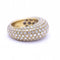 Bague 56 Bague pavée de diamants en or jaune 18 ct 58 Facettes N102875LF