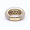 Bague 56 Bague pavée de diamants en or jaune 18 ct 58 Facettes N102875LF