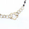 Collier Collier motif floral en or jaune 18 ct et spinelles noirs 58 Facettes N102870LF