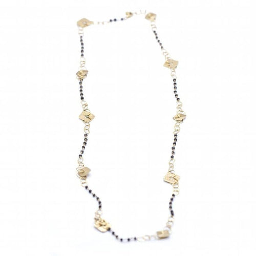 Collier Collier en or jaune 18 ct et spinelles noires 58 Facettes N102871LF