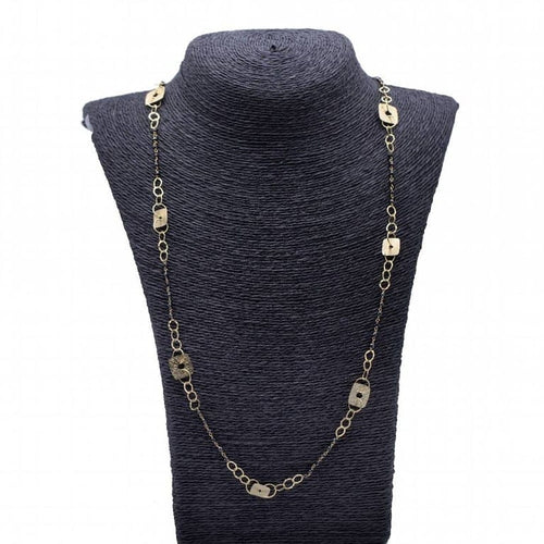 Collier Collier en or jaune 18 ct et spinelles noires 58 Facettes N102871LF