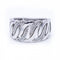 Bague 55 Bague large en or blanc 18 ct et diamants 58 Facettes N102883LF