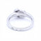 Bague 57 Bague boucle en or blanc 18 ct et diamants 58 Facettes N102885LF