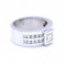 Bague 55 Bague femme en or blanc 18 ct avec diamant princesse 58 Facettes N102887LF