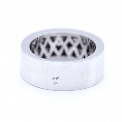 Bague 55 Bague femme en or blanc 18 ct avec diamant princesse 58 Facettes N102887LF