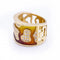Bague 54 FIREMOON - Bague en or jaune 18 ct, émail et diamants 58 Facettes N102892