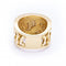 Bague 54 FIREMOON - Bague en or jaune 18 ct, émail et diamants 58 Facettes N102892