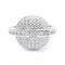 Bague 56 Bague Poker - Bague en or blanc 18 ct et diamants 58 Facettes N102900