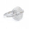 Bague 56 Bague Poker - Bague en or blanc 18 ct et diamants 58 Facettes N102900