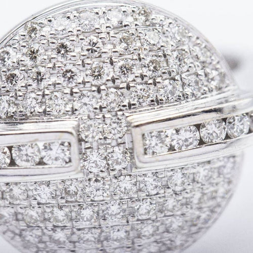 Bague 56 Bague Poker - Bague en or blanc 18 ct et diamants 58 Facettes N102900