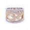 Bague 54 Bague bicolore - Bague en or blanc et or rose 18 ct et diamants 58 Facettes N102899
