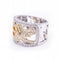 Bague 54 Bague bicolore - Bague en or blanc et or rose 18 ct et diamants 58 Facettes N102899