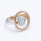 Bague 54 Bague bicolore en or rose et or blanc 18 ct et diamants 58 Facettes N102902
