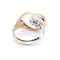 Bague 54 Bague bicolore en or rose et or blanc 18 ct et diamants 58 Facettes N102902