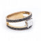 Bague 54 Bague bicolore en or 18 ct et diamants 58 Facettes N102903