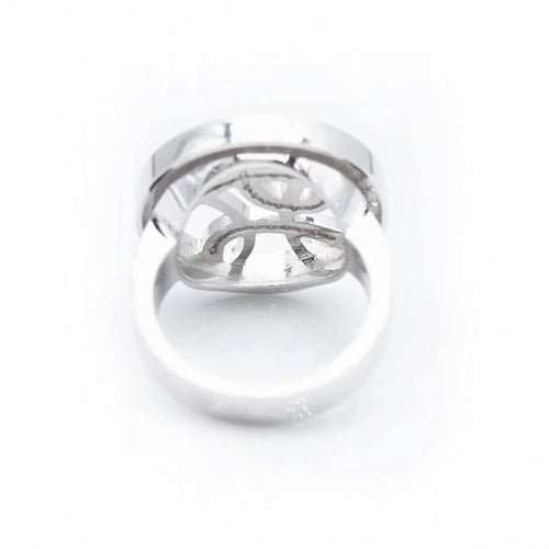 Bague 54 Bague en or blanc 18 ct avec diamants taille brillant 58 Facettes N102901