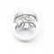 Bague 54 Bague en or blanc 18 ct avec diamants taille brillant 58 Facettes N102901