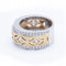 Bague 54 SYDNEY - Bague bicolore en or 18 ct avec diamants 58 Facettes N102904