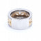 Bague 54 SYDNEY - Bague bicolore en or 18 ct avec diamants 58 Facettes N102904