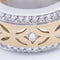 Bague 54 SYDNEY - Bague bicolore en or 18 ct avec diamants 58 Facettes N102904