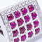 Bague 54 Bague unisexe en or blanc 18 kt avec diamants et rubis 58 Facettes N102917EJ