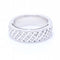 Bague 55 Bague en or blanc 18 ct avec diamants 58 Facettes N102928EJ