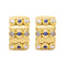 Boucles d'oreilles Boucles d’oreilles - Or jaune 18 ct, saphirs et diamants 58 Facettes N102936EJ