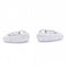Boucles d'oreilles Boucles d'oreilles en or blanc 18 ct pavées de diamants 58 Facettes N102941EJ